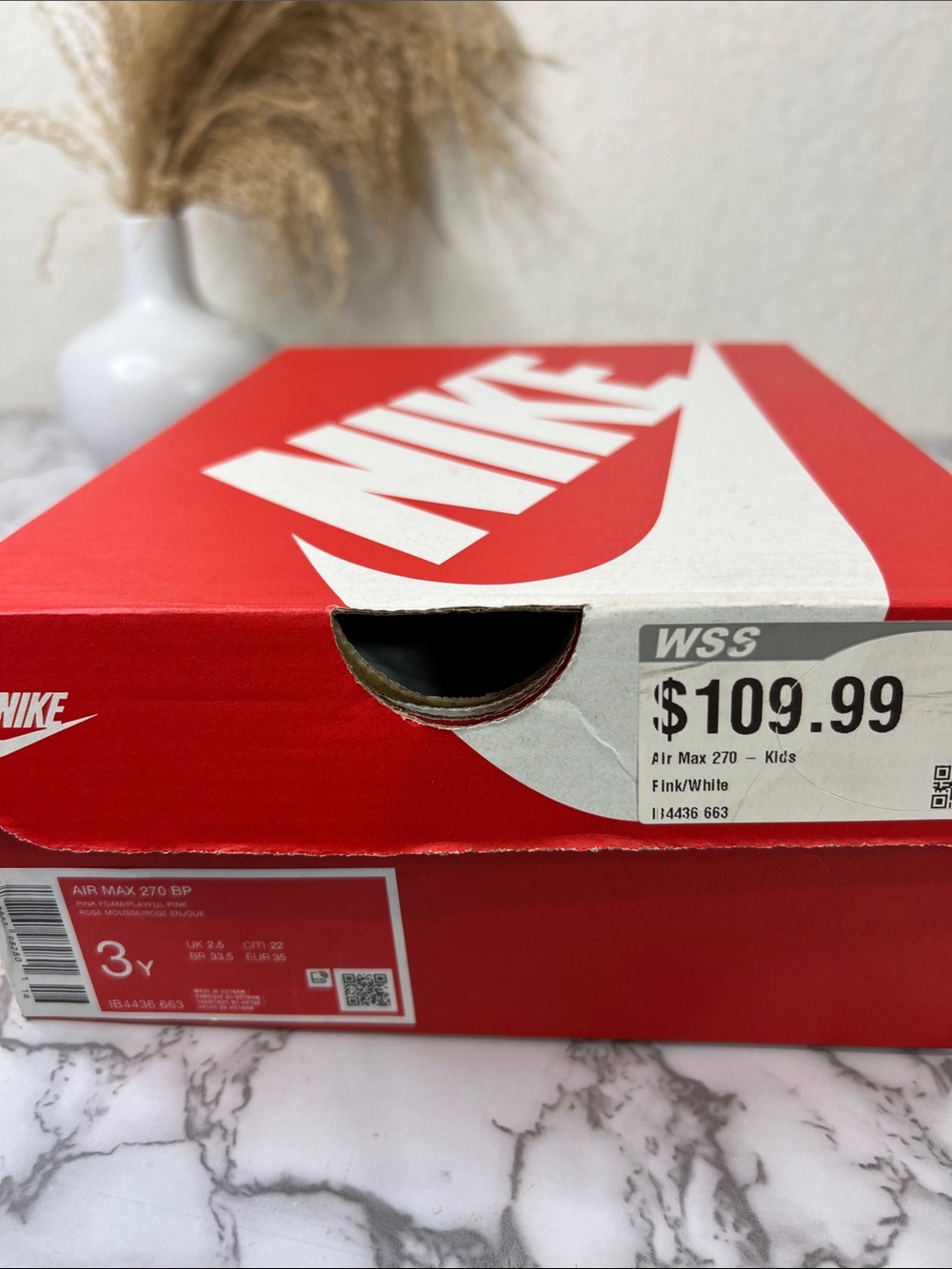 Nike Pink and Gray Air Max 270 Women's Sneakers - Picture 13 of 15